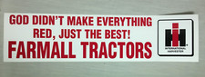 TWO - God Didn't Make Everything Red, Just the Best Farmall Tractors IH Decals picture