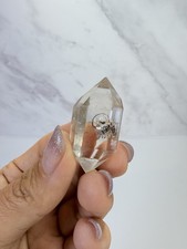 High Luster Enhydro Quartz w/ Moving Bubble &/or Carbon/Black Inclusions,A529 picture