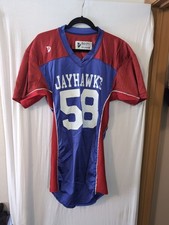 *Distressed* Vintage DeLong S Kansas Jayhawks Football Jersey #58 picture