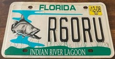 2008 Florida Indian River Lagoon Specialty License Plate Snook Fishing Fisherman picture