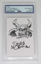 Floyd Norman Chernabog Fantasia sketch signed autographed PSA Disney Animator picture