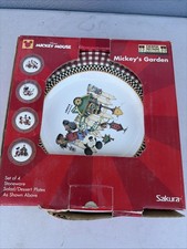 Brand New Disney Mickeys Garden Sakura Plates in Box New Other picture