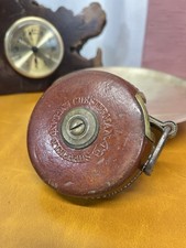 Antique Leather Clad Chesterman Imperial Tape Measure picture