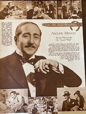 Adolphe Menjou, Full Page Vintage Pinup picture