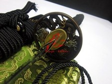 Hand forged 9260spring steel blade battle ready katana dragon tsuba sharpened sw picture