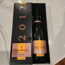 Veuve Clicquot 2012 Vintage Rose Champagne Bottle And Box Empty Bottle FREESHIP picture