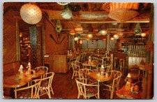 Vintage 1960 Trader Vic's Outrigger Restaurant Postcard Cosmopolitan Hotel E106 picture