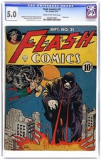 Flash Comics #21 CGC 5.0 1941 0154212002 picture