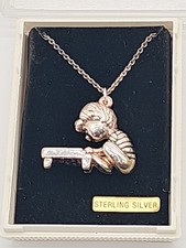 Peanuts Schroeder ULTRA RARE 1951 UFS Pendant Necklace Sterling Silver  SCHULZ picture