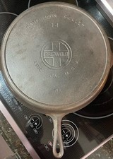VTG Griswold 14 Large Block Cast Iron Skillet 719 Heat Ring No Wobble No Warp picture
