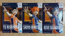 Haikyuu Nice Serve Figure Set Hinata ＆ Nishinoya & Sugawara Height 5.5 inch picture