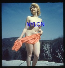RARE VINTAGE 1950s 3-D STEREO COLOR SLIDE OF A JEAN LAMONT picture