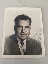 Richard Nixon signed Photo to William J Sebald US Ambassador picture