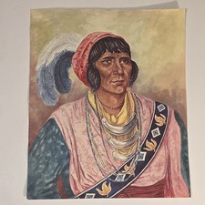 Osceola Seminole Print- Native American Indian Art Vintage James Vlasaty 10x12 picture