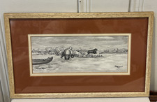 Original signed artwork by noted Alaska Native artist George Ahgupuk (1911–2001) picture