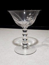 Candlewick by Imperial glass Wheat Cut  5 1/4