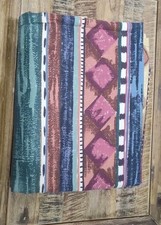 Vintage Southwest Double Flat Sheet Dan River Aztec Western Geometric picture