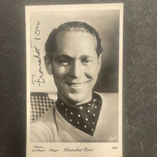 Vintage Cinema Franchot Tone Autograph Signature Dedication Postcard picture