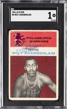 1961-62 FLEER #8 WILT CHAMBERLAIN SGC 1 picture