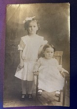 Vintage 1904-1920's Cyko B&W RPPC Postcard Baby Children Siblings picture