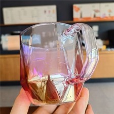 2024 Hot Aurora Sparkling Rainbow Glass Starbucks High Color Coffee Mug Gift picture