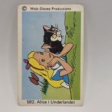 Vintage 1970s Alice In Wonderland Swedish Gum Card Disney picture
