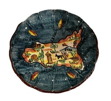 Vintage Sicily Palermo Italy Hand Painted Vibrant Trinket Dish 4.5
