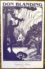 DON BLANDING lithographed 11x17 art poster #1 VAGABOND'S HOUSE Hawaiian poet picture