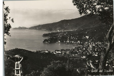 Rapallo Italy Gulf of Tigullio Aerial View Coppola Bremostampa RPPC 4x6 Postcard picture