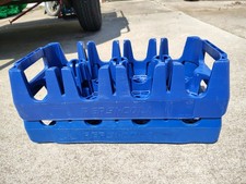 Lot of 2  Pepsi-Cola 2 Liter Plastic 8 Bottle Carrying Tray Carrier Case Crate picture
