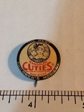 Vtg 1920s Randolph's Cuties The Best Children's Hosiery Celluloid Pinback picture