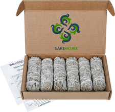 6 Pack White Sage Smudge Sticks 4 Inch Sage Bundles for Cleansing Use picture