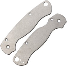 August Engineering Spyderco Para-Military 2 Titanium Knife Handle Scales 1921 picture