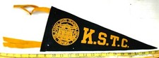 VINTAGE K.S.T.C KANSAS STATE TEACHERS COLLEGE EMPORIA FELT PENNANT 15.5