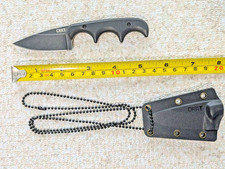CRKT Minimalist Fixed Blade Neck Knife w/Sheath & Ball Chain –  Used -  picture