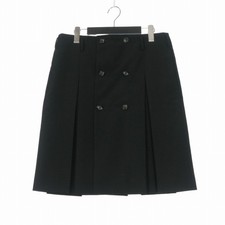 COMME des GARCONS HOMME PLUS Wool Gabardine Wrap Skirt XS Black (Ages 14+) picture