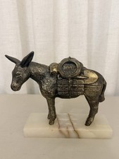 Vintage Metal Pack Mule Statue Large 7