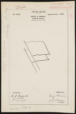 Photo:Duryee Barwise 1899 Two Flags Logo Roasted Coffee Trade Mark picture