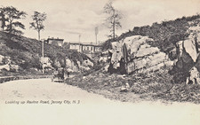 Jersey City NJ Early Street Scene Looking Up Ravine Road c1907 Unused Postcard picture