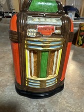 Whirlitzer Ceramic Jukebox Music Box Coin Bank Plug Music Parts Only Not Working picture