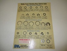 Waldes Truarc vintage retaining rings selector guide picture