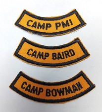 Goshen Scout Camps Rocker Patches-lot of 3 picture