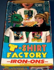 1988 Vintage Topps® T-Shirt Factory Iron-Ons Sealed w/ Original Box Complete picture