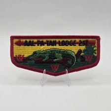 Aal-Pa-Tah Lodge 237 Gulf Stream Council OA Flap Scouting Florida Vintage (Red) picture