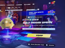Fortnite Gold Onigiri Sprite RARE picture