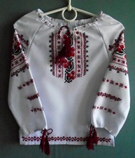 Ukrainian Hand Embroidered Woman's Blouse, for Girl of age 1- 2 years, Ukraine picture