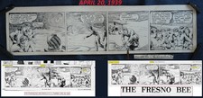 Vtg WWII 4/20 1939 Original Hal Forrest Tailspin Tommy Comic Art Daily Newspaper picture