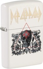 Zippo Def Leppard White Matte 49237 picture