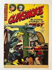 Gunsmoke #2 1949 Ingels Art/Good Girl RARE Printer Error cover Canada Edition picture