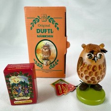 Kathe Wollfahrt Original Duftl Mannchen SMOKEY OWL Incense Burner MIB picture